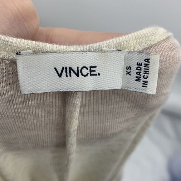 Vince Cream Heather Top Sz‎ XS - Picture 5 of 7